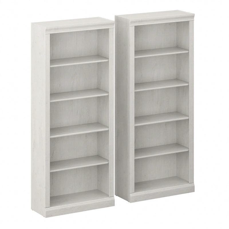 Libreria alta a 5 ripiani Saratoga - Set di 2 di Bush Furniture