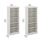 Libreria alta a 5 ripiani Saratoga - Set di 2 di Bush Furniture
