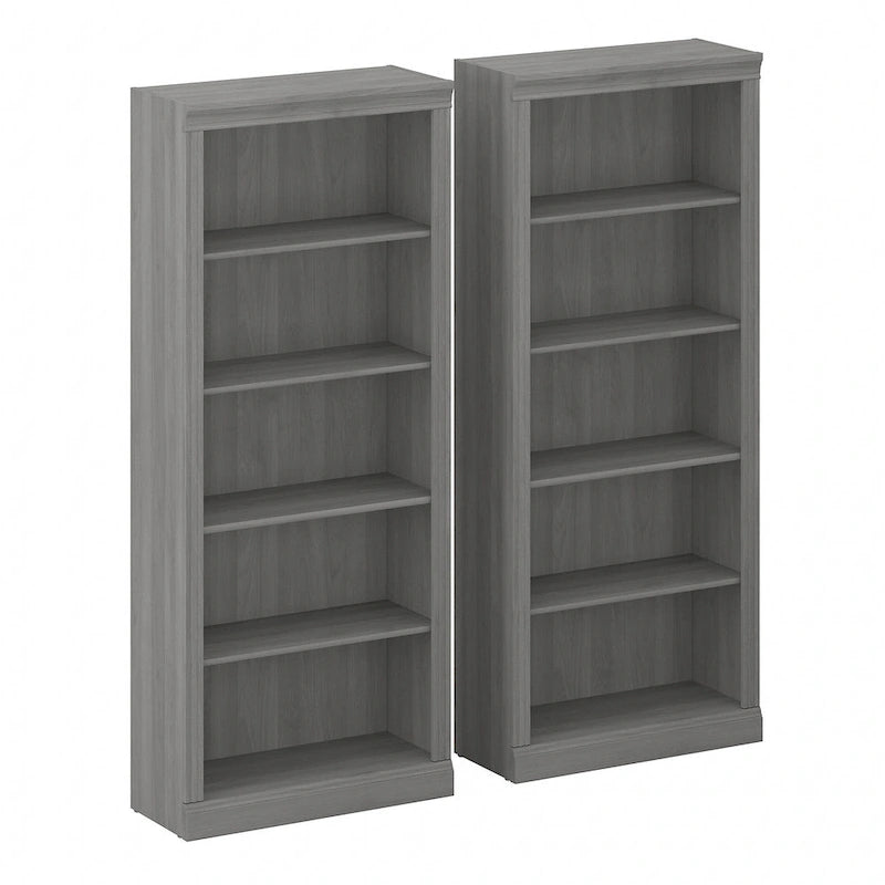 Libreria alta a 5 ripiani Saratoga - Set di 2 di Bush Furniture