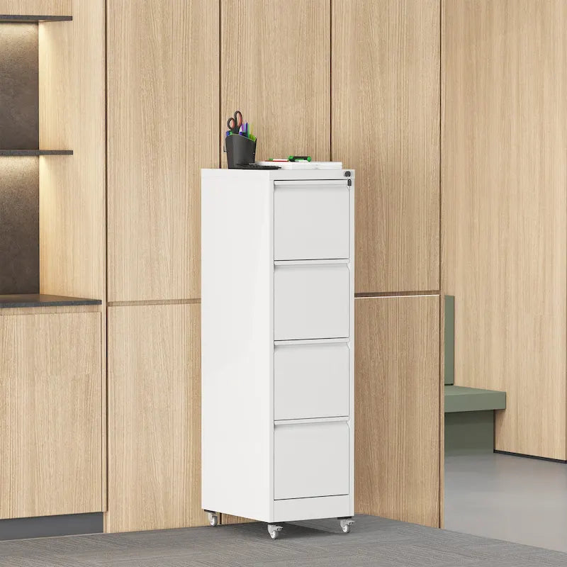 Classificatore versatile in metallo con serratura e ruote per casa e ufficio
