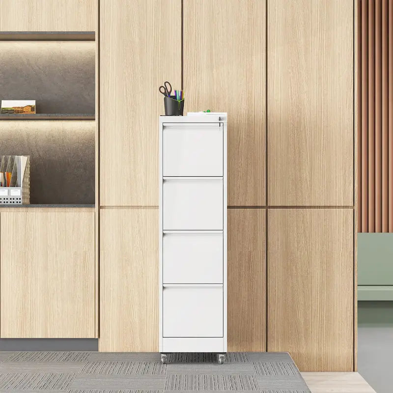 Classificatore versatile in metallo con serratura e ruote per casa e ufficio