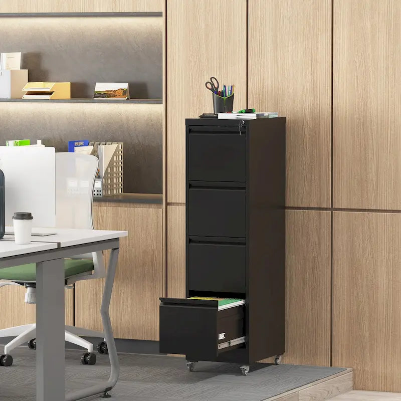 Classificatore versatile in metallo con serratura e ruote per casa e ufficio