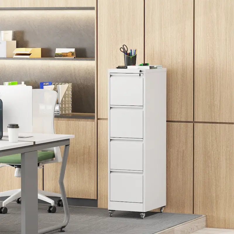 Classificatore versatile in metallo con serratura e ruote per casa e ufficio