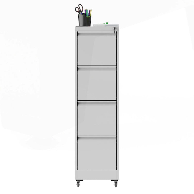 Classificatore versatile in metallo con serratura e ruote per casa e ufficio