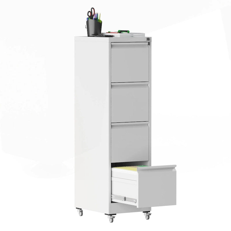 Classificatore versatile in metallo con serratura e ruote per casa e ufficio