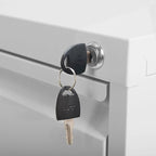 Classificatore versatile in metallo con serratura e ruote per casa e ufficio