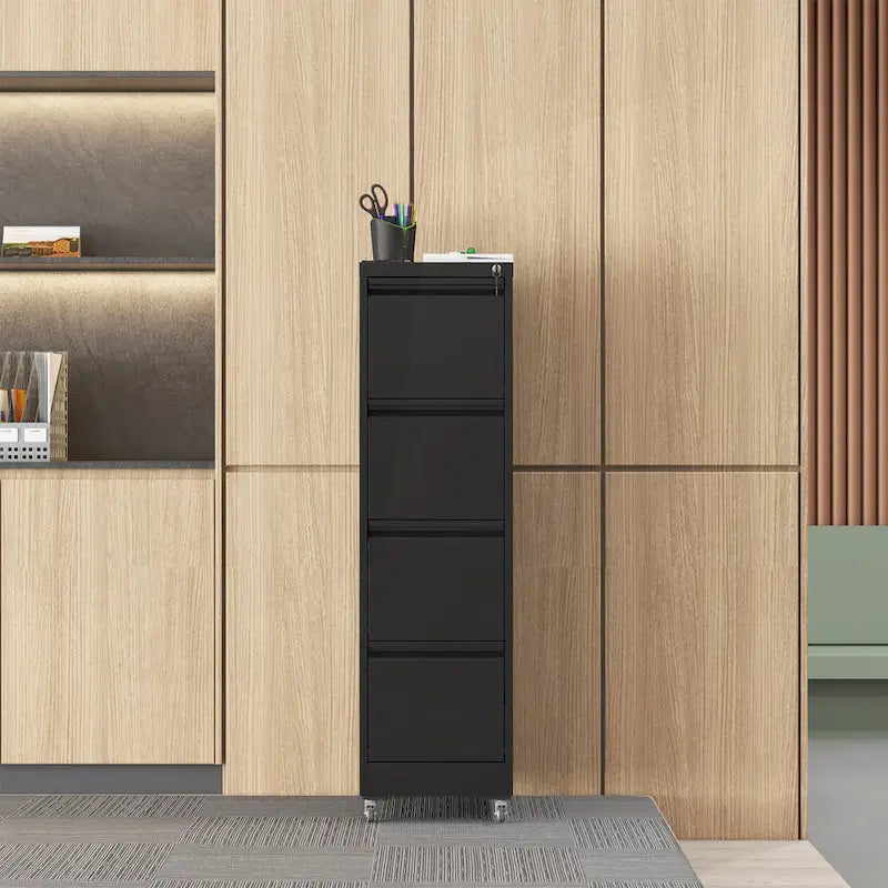 Classificatore versatile in metallo con serratura e ruote per casa e ufficio