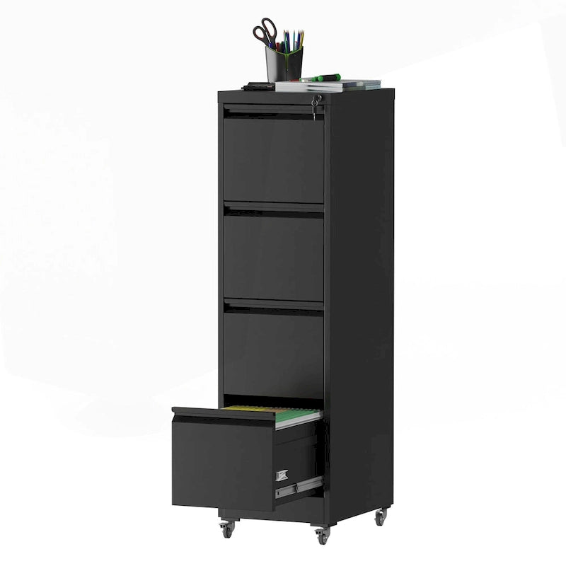 Classificatore versatile in metallo con serratura e ruote per casa e ufficio