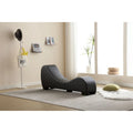 Moderna Chaise Longue da Yoga Curva in Similpelle - 13.78 x 62.20 x 25.79