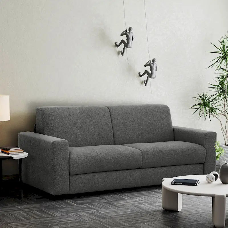 Divano letto full size da 78 pollici con materasso in memory foam
