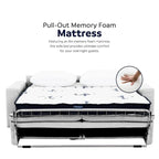 Divano letto full size da 78 pollici con materasso in memory foam