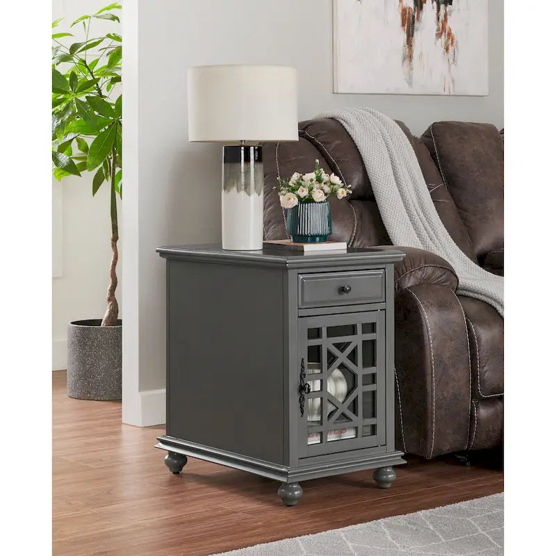 Elegante tavolino da divano con prese di corrente e porte USB