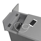 Elegante tavolino da divano con prese di corrente e porte USB