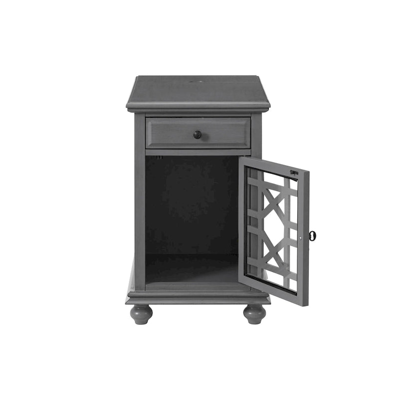 Elegante tavolino da divano con prese di corrente e porte USB