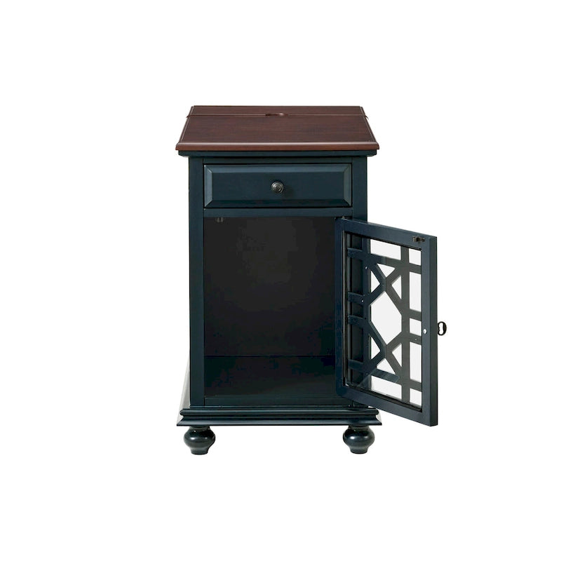 Elegante tavolino da divano con prese di corrente e porte USB