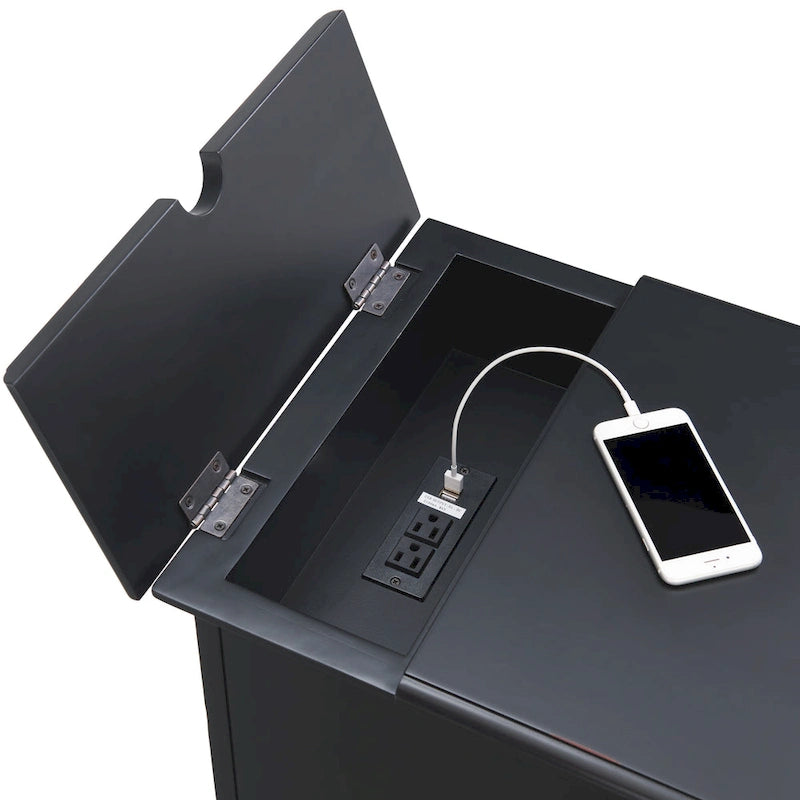 Elegante tavolino da divano con prese di corrente e porte USB