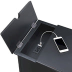 Elegante tavolino da divano con prese di corrente e porte USB