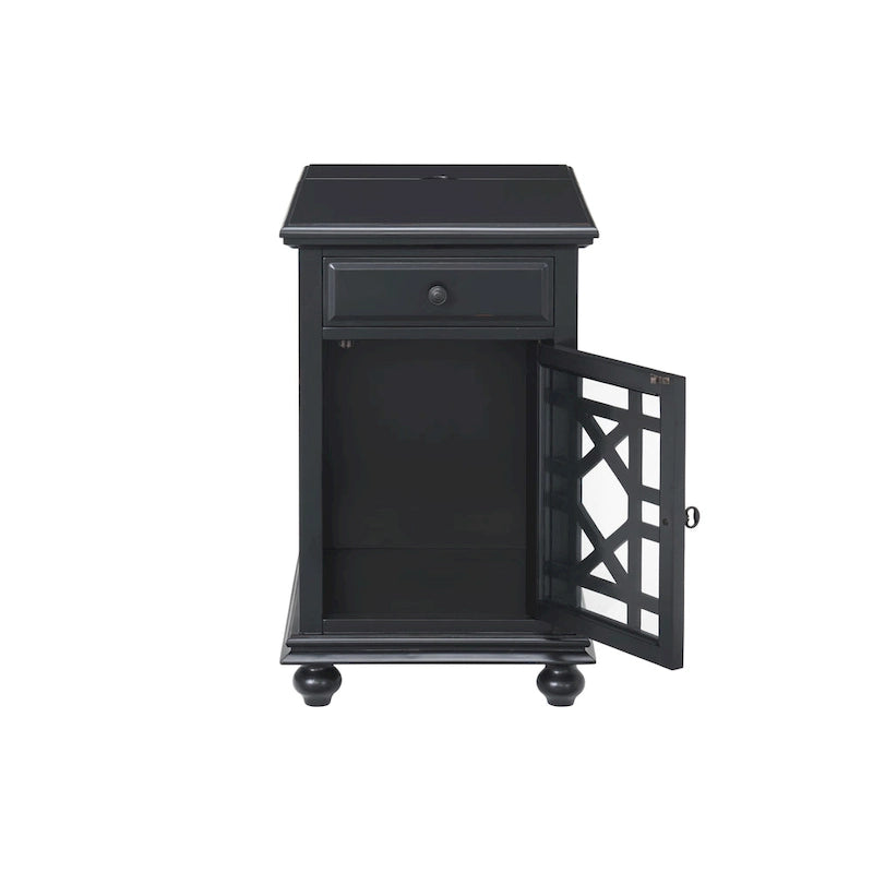 Elegante tavolino da divano con prese di corrente e porte USB