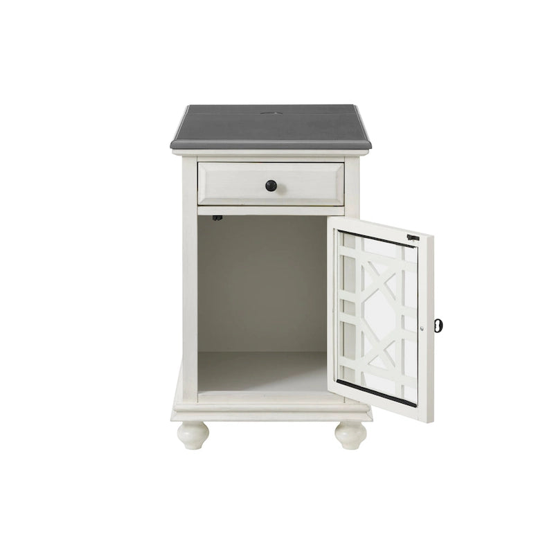 Elegante tavolino da divano con prese di corrente e porte USB