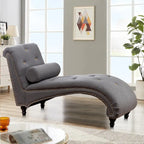 Chaise Longue Imbottita Sedia a Sdraio da Interno con Cuscino