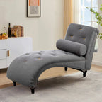 Chaise Longue Imbottita Sedia a Sdraio da Interno con Cuscino