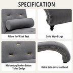 Chaise Longue Imbottita Sedia a Sdraio da Interno con Cuscino