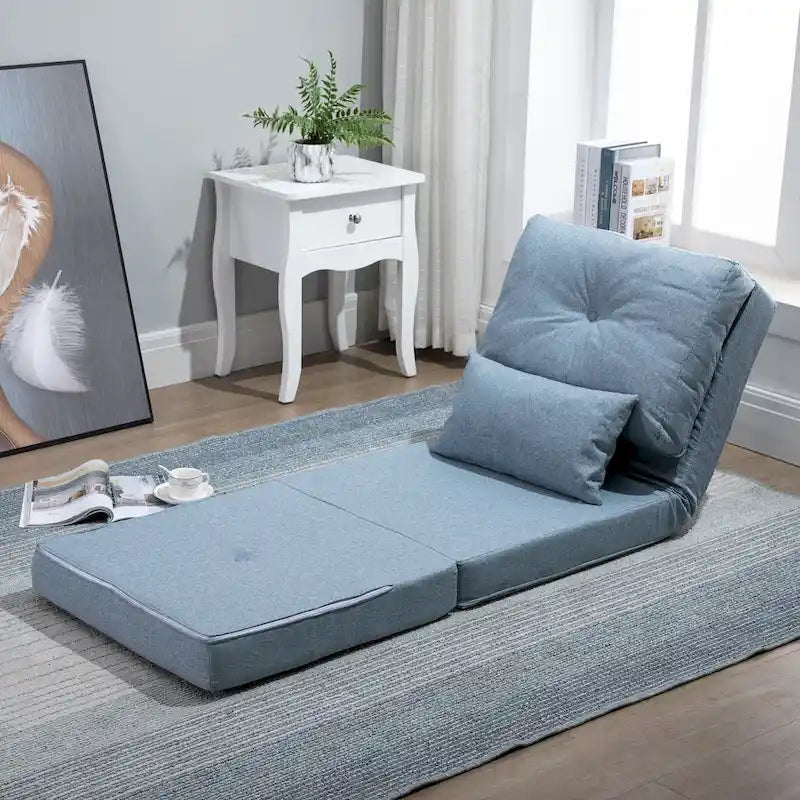 Sedia imbottita pieghevole convertibile, divano letto pigro da pavimento