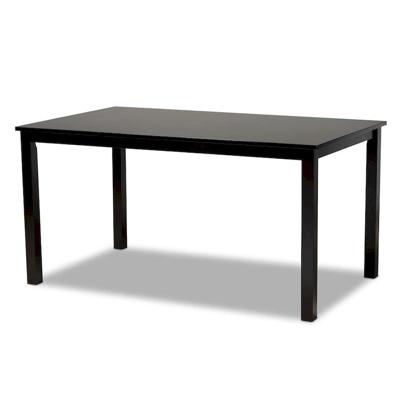 Set da pranzo 7 pezzi in legno imbottito moderno e contemporaneo