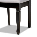 Set da pranzo 7 pezzi in legno imbottito moderno e contemporaneo