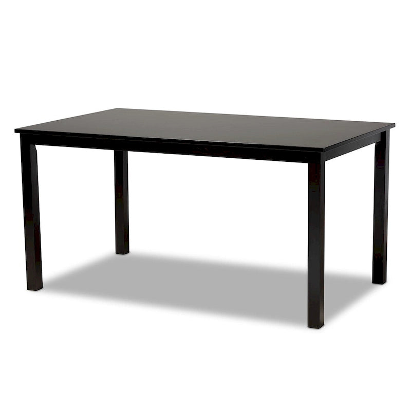 Set da pranzo 7 pezzi in legno imbottito moderno e contemporaneo