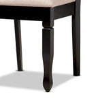 Set da pranzo 7 pezzi in legno imbottito moderno e contemporaneo