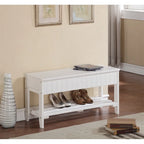 Panca portascarpe The Gray Barn Waggoner in legno massello con contenitore