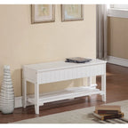 Panca portascarpe The Gray Barn Waggoner in legno massello con contenitore