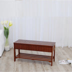 Panca portascarpe The Gray Barn Waggoner in legno massello con contenitore