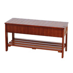 Panca portascarpe The Gray Barn Waggoner in legno massello con contenitore