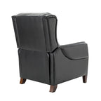 Poltrona reclinabile manuale in vera pelle Alicia 32.68 Wide
