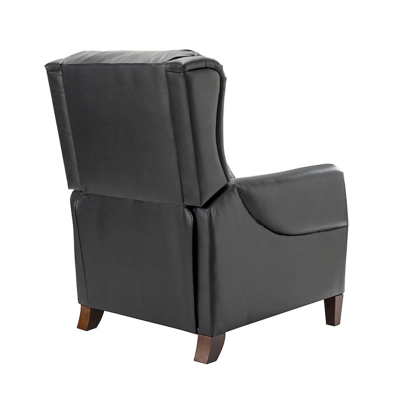 Poltrona reclinabile manuale in vera pelle Alicia 32.68 Wide