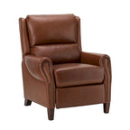 Poltrona reclinabile manuale in vera pelle Alicia 32.68 Wide