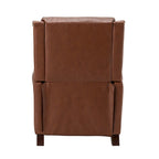 Poltrona reclinabile manuale in vera pelle Alicia 32.68 Wide
