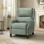 Poltrona reclinabile manuale in vera pelle Alicia 32.68 Wide
