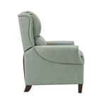 Poltrona reclinabile manuale in vera pelle Alicia 32.68 Wide