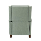 Poltrona reclinabile manuale in vera pelle Alicia 32.68 Wide