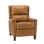 Poltrona reclinabile manuale in vera pelle Alicia 32.68 Wide