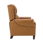 Poltrona reclinabile manuale in vera pelle Alicia 32.68 Wide