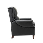 Poltrona reclinabile manuale in vera pelle Alicia 32.68 Wide