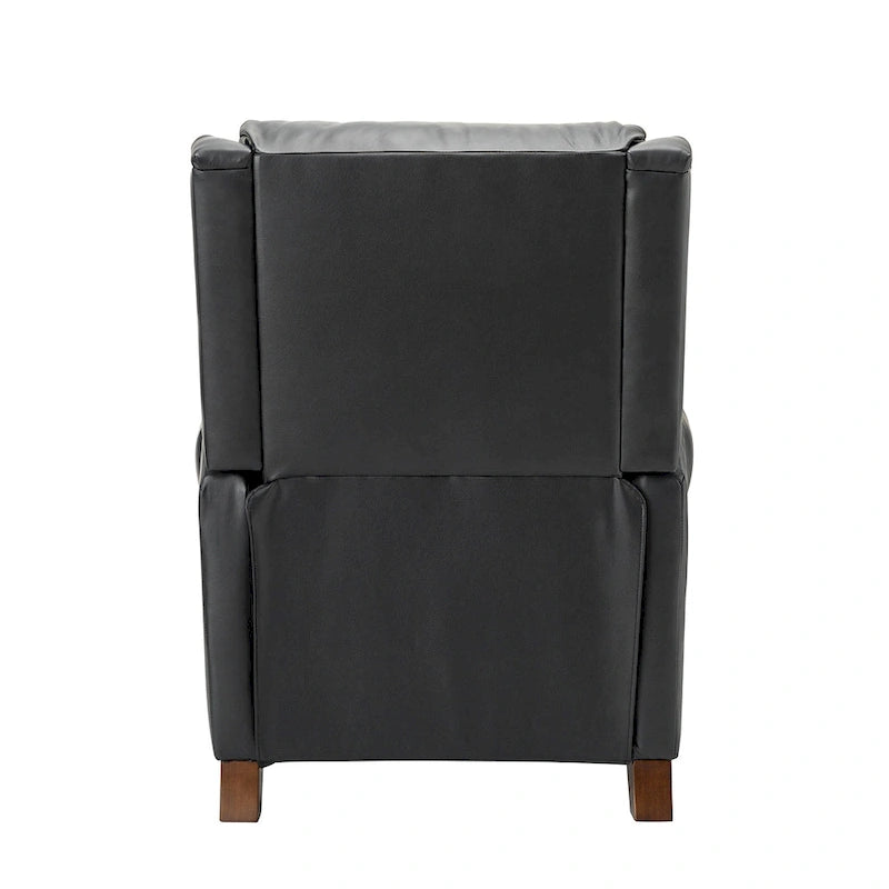 Poltrona reclinabile manuale in vera pelle Alicia 32.68 Wide