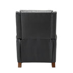 Poltrona reclinabile manuale in vera pelle Alicia 32.68 Wide