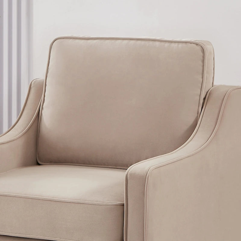 Poltrona moderna imbottita per soggiorno, camera da letto