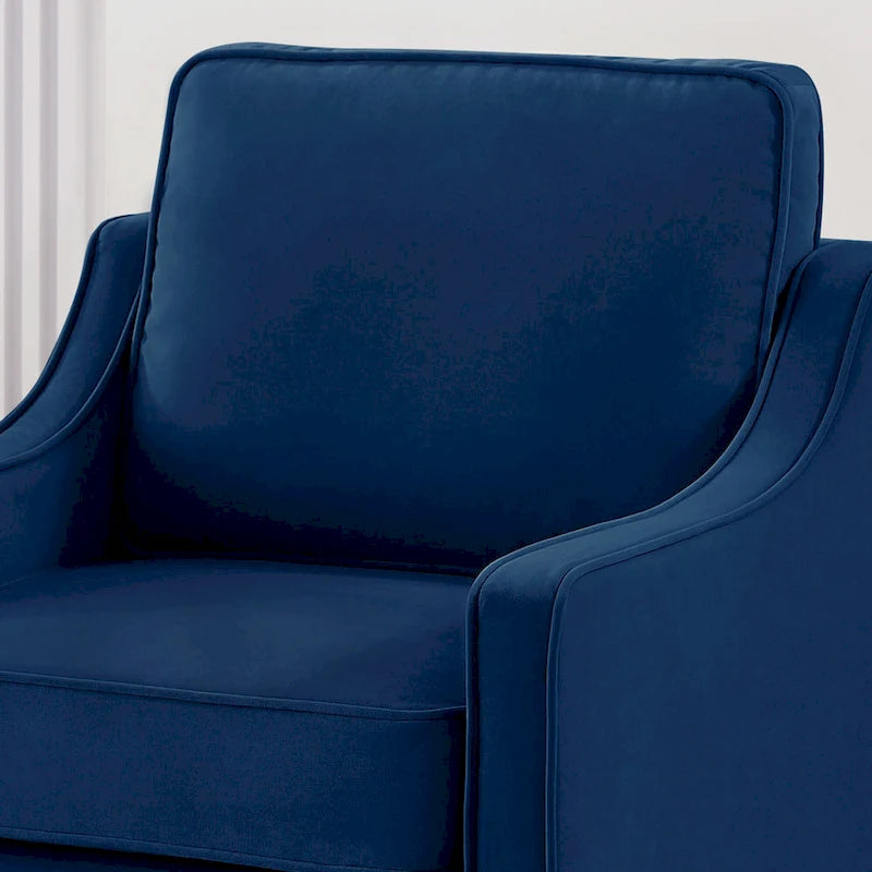 Poltrona moderna imbottita per soggiorno, camera da letto