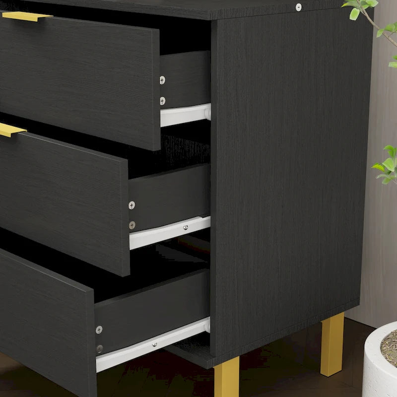 Mobile Contenitore Grande a 2 Ante con 3 Cassetti Mobile TV Credenza Madia